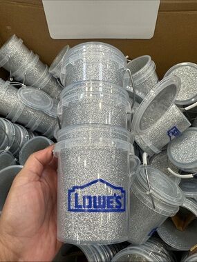 Lowe’s Silver Glitter Mini Bucket